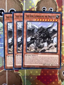 Yugioh True King Lithosagym, The Disaster TOCH-EN038 Playset - Image 1