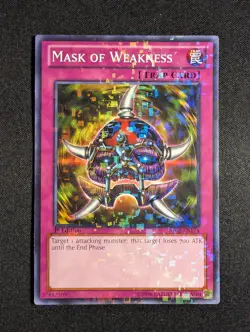 Yugioh - Mask of Weakness BP02-EN174 1st Edition Mosaic Rare LP - Image 1