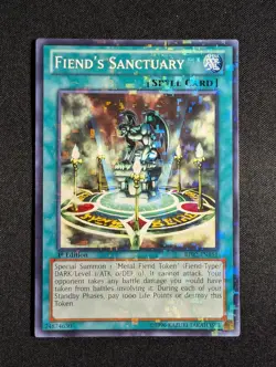 Yugioh - Fiend's Sanctuary BP02-EN151 1st Edition Mosaic Rare NM - Image 1