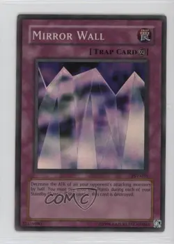 Mirror Wall (SR) Unlimited YuGiOh Pharaoh's Servant #PSV-016 2002 - Image 1