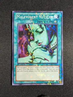 Yugioh - Malevolent Nuzzler BP02-EN132 1st Edition Mosaic Rare LP - Image 1