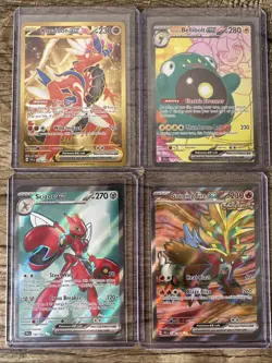Pokemon TCG Lot Of 4 Full Art Cards Bellibolt, Scizor, Gouging Fire, Koraidon ex - Image 2