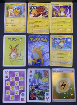 20x Pokemon Cards PIKACHU Raichu Lot - Holo Vintage GX Promo GRADED Stamped TCG - Image 2