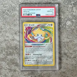 PSA 10 JIRACHI #119 Amazing Rare - Vivid Voltage SWSH 2020 Pokemon Card - Image 1