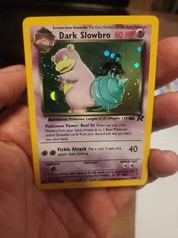 Pokemon TCG Dark Slowbro Holo Rare Card Team Rocket Set - Image 1