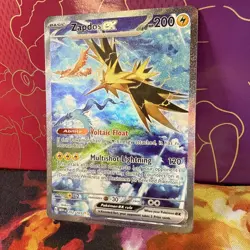 Pokemon TCG Zapdos EX Holo Card 202/165 Scarlet & Violet 151 Near Mint Condition - Image 2