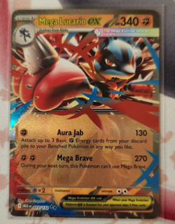 Mega Lucario EX 077/132 Full Art NM/M Mega Evolution Pokemon Card - Image 1