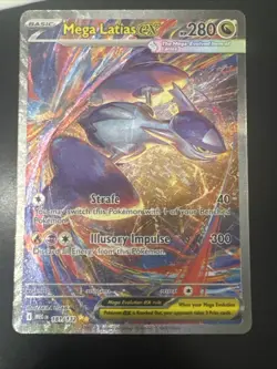 Mega Latias EX SIR 181/132 Secret Rare Pokemon Card (PACK FRESH) Mega Evolutions - Image 1