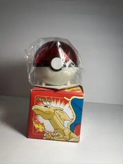 1999 23K Gold Plated Charizard Trading Card Burger King Pokemon Ball NEW SEALED - Image 1