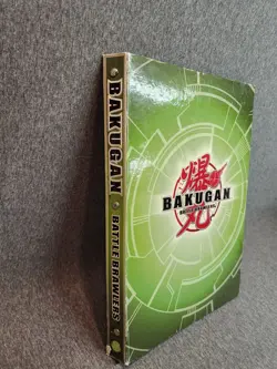 BAKUGAN BRAWLERS TRADING CARD BINDER Green read desc - Image 2