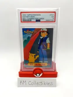 *PSA 5* Ash Ketchum TV1 1999 Pokemon Topps Series 1 Character Card - Image 2