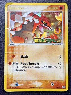 Groudon 5/106 EX Emerald Pokemon Card Reverse Holo Foil Rare HP - Image 1