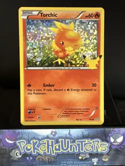Pokemon Card Torchic 11/25 HOLO McDonalds 25th Anniversary Promo Near Mint - Image 1