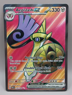 Aegislash EX 230/182 S&V Paradox Rift Ultra Rare Pokemon TCG Card Holo Full Art - Image 1