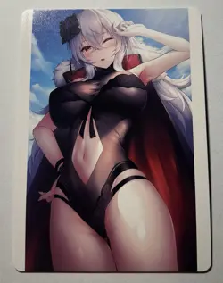 SEXY HEROINE WAIFU Graf Zeppelin AZUR LANE ACG PREMIUM TRIM HOLOFOIL CARD NM - Image 2