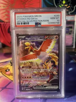 Pokemon TCG Destined Rivals Ethen’s Ho-Oh Ex #230 PSA 10 Gem Mint Card - Image 2