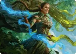 Nissa, Worldsoul Speaker Art Card 31 MTG NM Art Series: Aetherdrift - Image 1