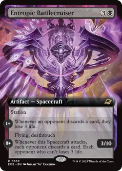 Foil - Entropic Battlecruiser (Extended Art) - 332 / NM / English MTG - Image 1