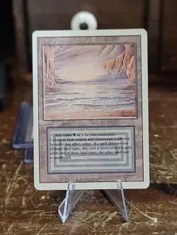 MTG Magic the Gathering Underground Sea Dual Land Revised Edition DMG Read Descr - Image 1