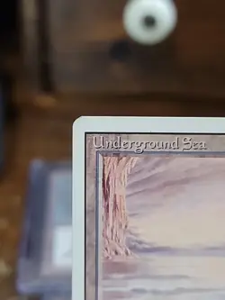 MTG Magic the Gathering Underground Sea Dual Land Revised Edition DMG Read Descr - Image 2
