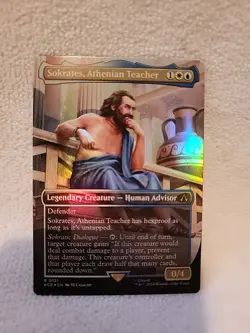 Sokrates, Athenian Teacher - Foil Extended Art Assassin's Creed LP MTG - Image 1