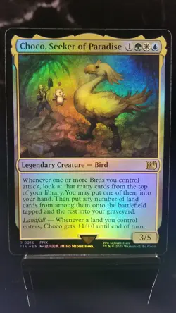 Choco, Seeker of Paradise Foil x1 #215 - Final Fantasy IX - Zidane Tribal Moogle - Image 1