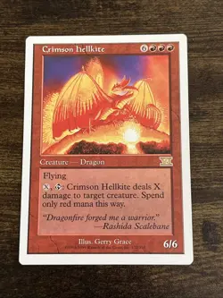 Crimson Hellkite 172/350 6th Sixth Edition MTG Magic The Gathering S3704* - Image 1