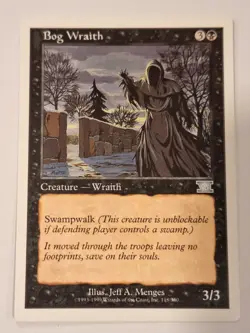 Bog Wraith - 6th Edition Core Set - Magic the Gathering MTG Nice! - Image 1