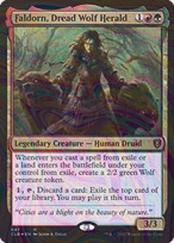 Foil Faldorn, Dread Wolf Herald - Commander Legends: Battle for Baldur's Gate | - Image 4