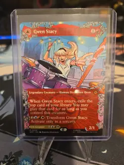 Gwen Stacy (0209) (Borderless) Marvel's Spider-Man Regular MTG - Image 1