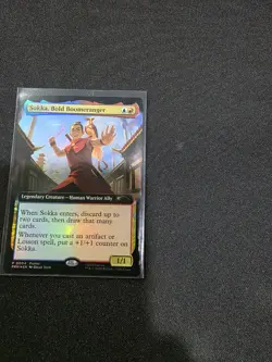 Sokka, Bold Boomeranger Extended Art Foil - MAGIC CON PROMO #4 - Image 1