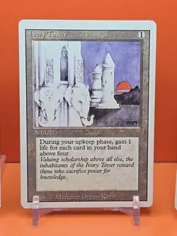 🟤🟤🟤 (4) 1994 Magic The Gathering IVORY TOWER REVISED 3RD EDITION PLAYED🟤🟤🟤 - Image 4