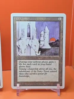 🟤🟤🟤 (4) 1994 Magic The Gathering IVORY TOWER REVISED 3RD EDITION PLAYED🟤🟤🟤 - Image 5