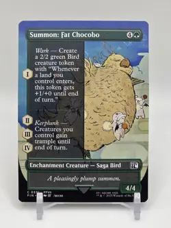 Summon: Fat Chocobo 371 Borderless Regular Common - MTG - Final Fantasy - Image 1