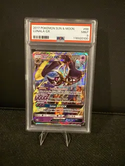 2017 Pokemon Mint PSA 9 Lunala GX #66/149 Sun & Moon - Image 1