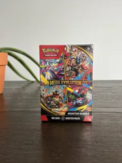 Pokemon TCG Mega Evolution Booster Bundle 6 Packs Sealed Factory Fresh - Image 1