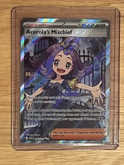 Acerola's Mischief 165/132 Pokemon Mega Evolution Full Art NM - Image 1