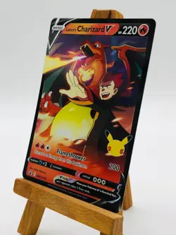 2021 Pokemon Celebrations Lance's Charizard V Black Star Promo SWSH133 NM - Image 3