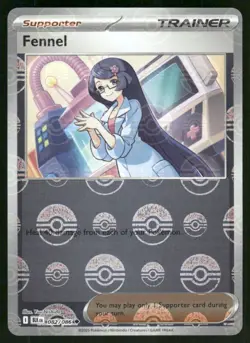 Fennel (Poke Ball Pattern) 082/086 Uncommon Holo NM Pokemon SV: Black Bolt - Image 1