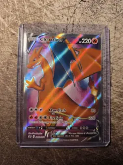Charizard V SWSH050 Pokemon Champion's Path Black Star Promo Full Art - Image 1