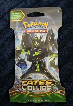 Pokemon XY Fates Collide Sleeved Booster Pack New - Image 1
