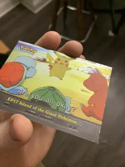 Pokemon Topps EP17 Island of the Giant Pokemon Holo Foil Blue Logo TV Animation - Image 3
