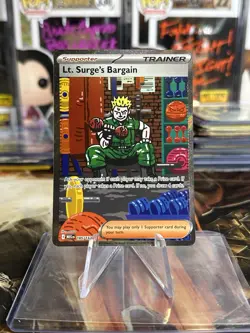 Lt. Surge's Bargain - 185/132 Pokemon Mega Evolution (MEG) SIR Near Mint - Image 1