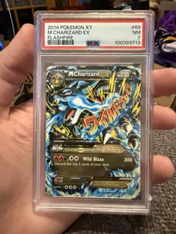 2014 Pokemon XY M Charizard EX Flashfire #69 PSA 7 - Image 1