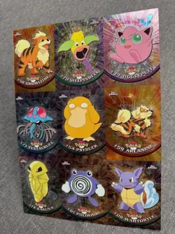 Pokemon 2000 Topps Chrome Series 1 Uncut Sheet Exclusive Preview - Image 1