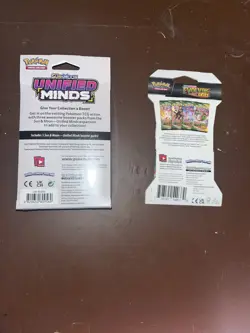 Pokemon Unified Minds 3 Pack Hanger Box + Evolving Skies Sleeved Booster - Image 2