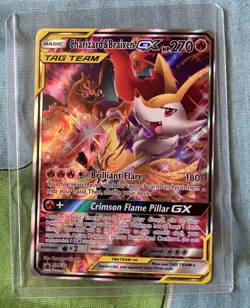 Pokemon Charizard & Braixen GX SM230 Holo Black Star Promo Sun & Moon - Image 1