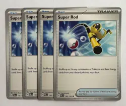 Super Rod 188/193 Paldea Evolved Playset NM Pokemon Card x4 - Image 1