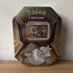 Pokemon Triple Whammy SLAKING Tin 3 Booster Packs 3 Foil Cards TCG New & Sealed - Image 1