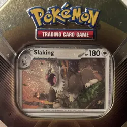 Pokemon Triple Whammy SLAKING Tin 3 Booster Packs 3 Foil Cards TCG New & Sealed - Image 2